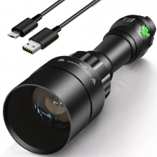 1605-50mm lens dimmable IR 850nm / 940nm LED usb rechargeable zoomable night vision hunting flashlight