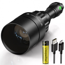 1605-67mm IR 940nm / 840nm LED Rechargeable Adjustable Zoom Tactical Outdoor Hunting Flashlight Torch for Night Visio