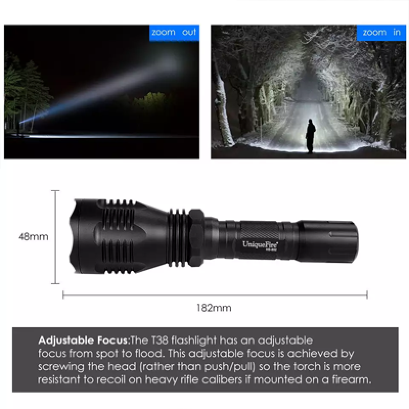 HS-802 Multifunctional Tactical Outdoor Hunting Flashlight