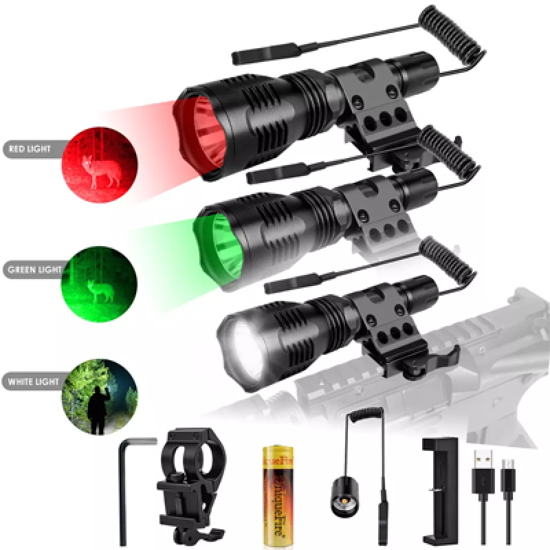 HS-802 Multifunctional Tactical Outdoor Hunting Flashlight