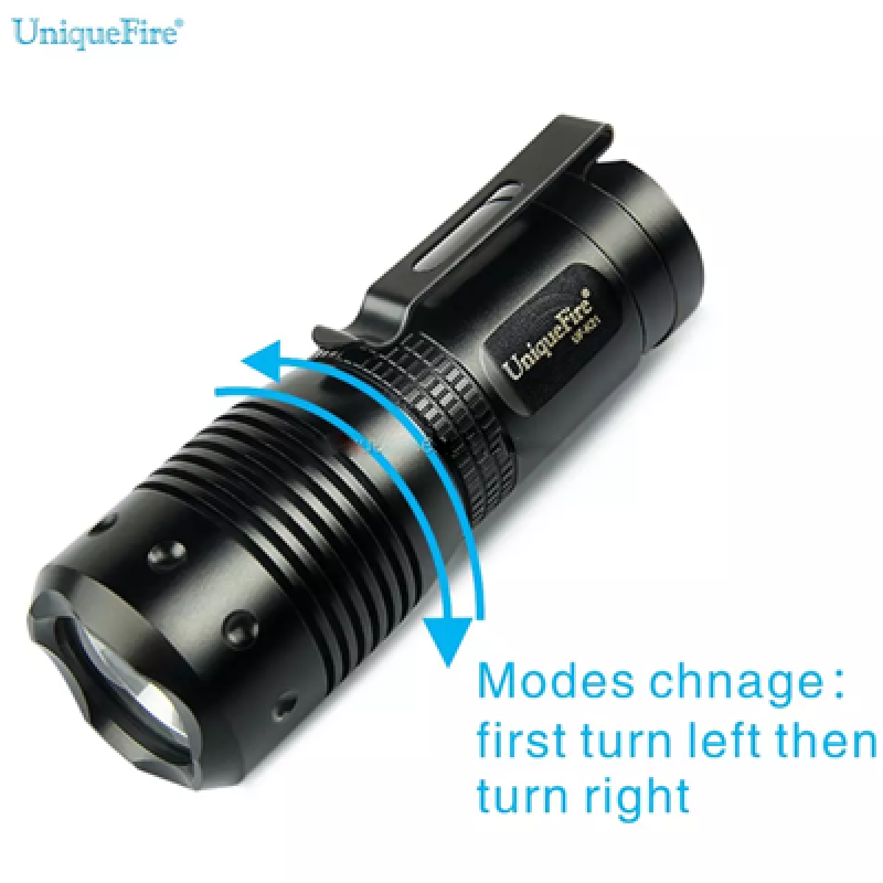 UF-K21 Rechargeable Aluminum Dimmable Mini Crossbow LED Flashlight
