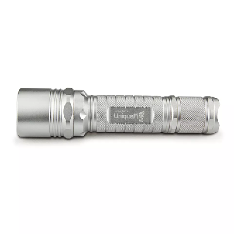 UF-M2 1000lm 10W 18650 5modes 4.2V Waterproof Rechargeable Silver camping emergency lighting led light flashlight